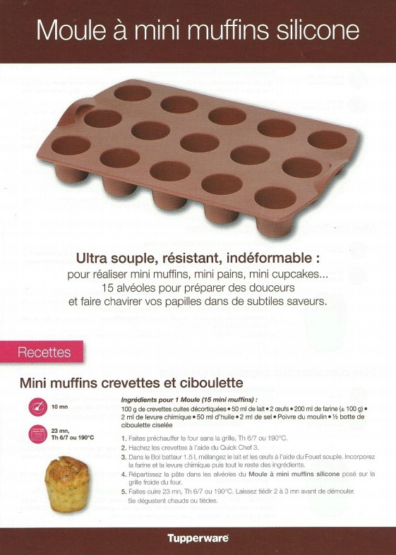 Zoom produits : le moule à mini muffins